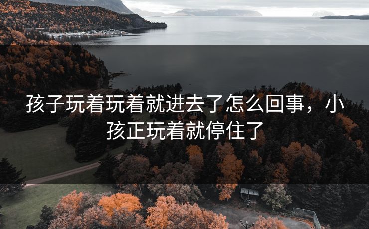 孩子玩着玩着就进去了怎么回事，小孩正玩着就停住了